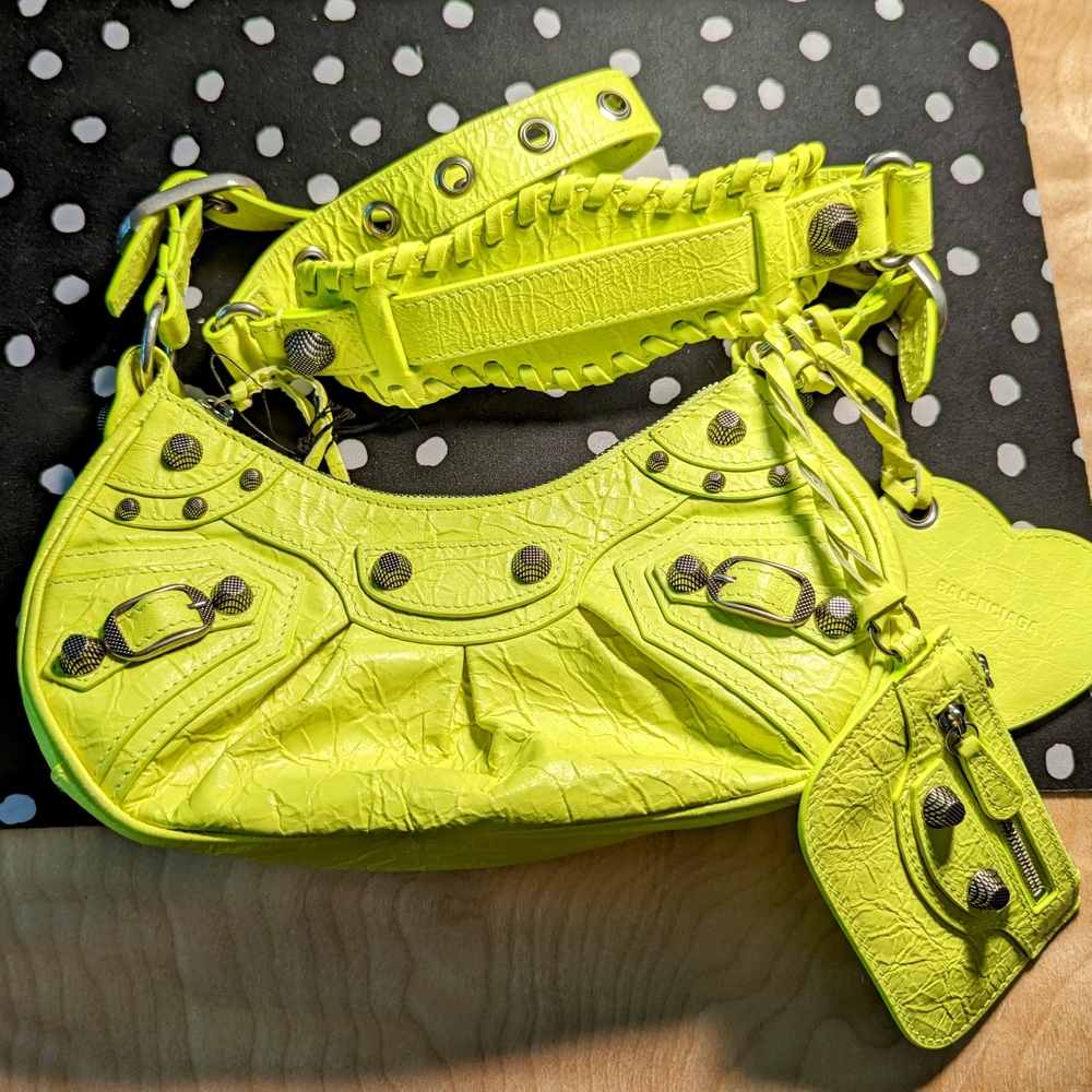 Balenciaga Heart-Shaped Neon Tag